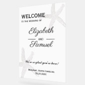 コースト結婚ングのウェルカムサインAcrylic 24x36" アクリルサイン (傾斜)