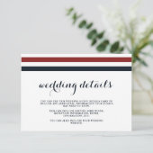 コースト結婚ーズブルー赤と白ゲスト詳細 エンクロージャーカード (スタンド正面)