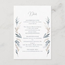 コースト結婚詳細カード エンクロージャーカード