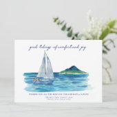 コースト航海のウォーター色クリスマスカード シーズンカード (スタンド正面)