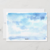 コースト航海のウォーター色クリスマスカード シーズンカード (裏面)