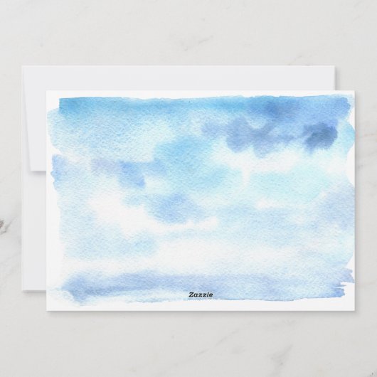 コースト航海のウォーター色クリスマスカード シーズンカード (裏面)