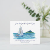 コースト航海のウォーター色クリスマスカード シーズンポストカード (スタンド正面)