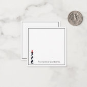 コースト航海のビーチライトハパーソナライズされたウス ノートカード (正面/裏面インサイチュ)