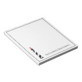 コースト航海のビーチライトハパーソナライズされたウス ノートパッド (アングル)