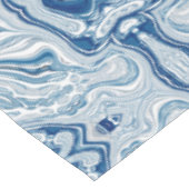 コースト航海のビーチ波水色の青い渦巻き テーブルクロス (アングル)