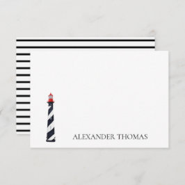 コースト航海のブラックアンドホワイトライトハウス