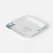 コースト航海のブルーシェルサマーブライダルシャワー ペーパープレート (傾斜あり)