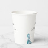 コースト航海のブルーシェルサマーブライダルシャワー 紙コップ (右)