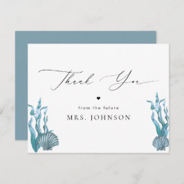 コースト航海のブルーシェルサンキューカード サンキューカード