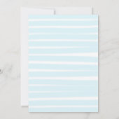 コースト航海のボートストライプ海モダンスウィート16 招待状 (裏面)