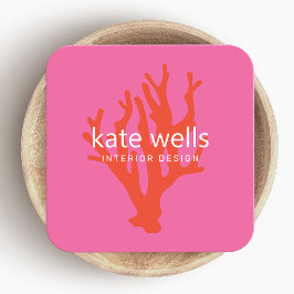 コースト航海のレッドコーラルリーフ スクエア名刺