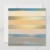 コースト芸術的絵を描ビーチ結婚式招待状 招待状 (裏面)