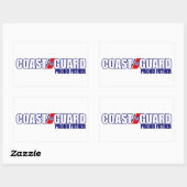 コースト誇りを持ったガードの父 長方形シール (シート)