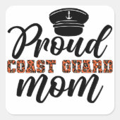 コースト誇りを持ったガードママ、コーストガードへの愛 スクエアシール (正面)