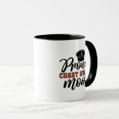 コースト誇りを持ったガードママ、コーストガードへの愛 マグカップ (正面右)