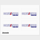 コースト誇りを持ったガード叔母 長方形シール (シート)