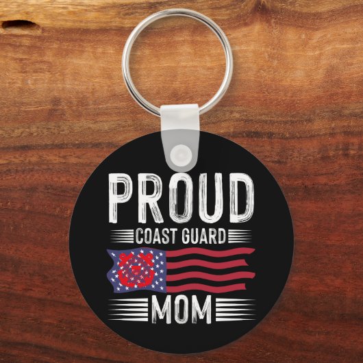 コースト誇りを持ったガード母:我が国のヒーローを応援 キーホルダー (正面)