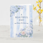 コースト グランマ ブルー ハイドランジア エレガント カード (黄色い花)