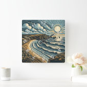 コースト スクエア壁時計 (ホーム)