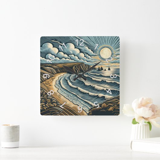 コースト スクエア壁時計 (ホーム)