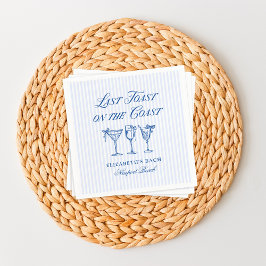 コースト・ハンドドローエレガントド・ボウの最後のトースト スタンダードカクテルナプキン