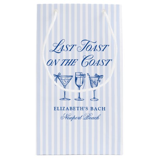 コースト・ハンドドローエレガントド・ボウの最後のトースト スモールペーパーバッグ (裏面)