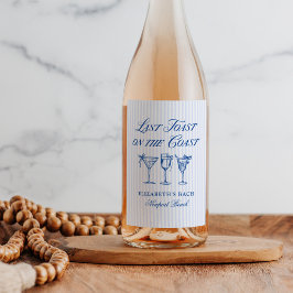 コースト・ハンドドローエレガントド・ボウの最後のトースト ワインラベル