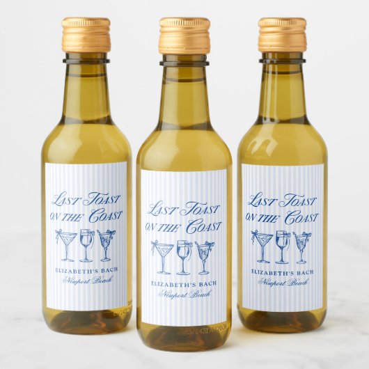 コースト・ハンドドローエレガントド・ボウの最後のトースト ワインラベル (ボトル)