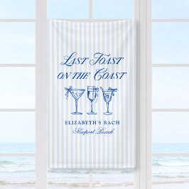 コースト・ハンドドローエレガントド・ボウの最後のトースト 横断幕