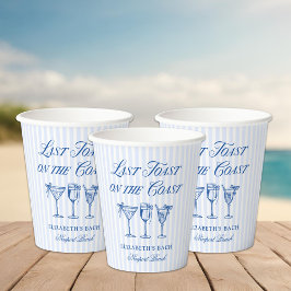 コースト・ハンドドローエレガントド・ボウの最後のトースト 紙コップ