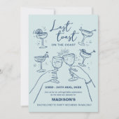 コースト・バチェロレッテ週末の最後のトースト 招待状 (正面)