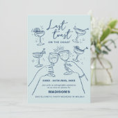 コースト・バチェロレッテ週末の最後のトースト 招待状 (スタンド正面)