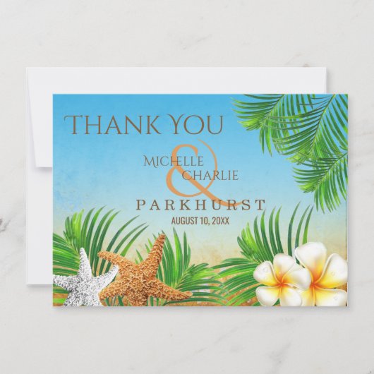 コースト・ビーチ - ありがとう サンキューカード (正面)