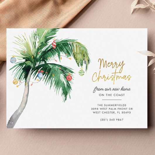 コースト・ホリデー・ムービングからのメリークリスマス 案内ポストカード