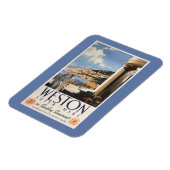 コースト・レイルウェイポスターを見下ろすカップル マグネット (左側)