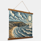 コースト 吊り下げ型タペストリー (傾斜あり)