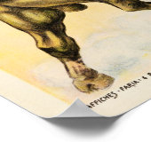 コースドゥタウローヴィンテージ1907ブルファイティングアド ポスター (角)