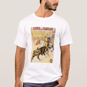 コースドタウローヴィンテージ1907ブルファイティングAd P Tシャツ