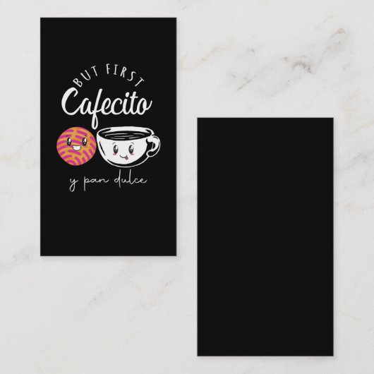 コースペインのヒー好きのプン・おもしろいカフェイン中毒 名刺 (正面/裏面)