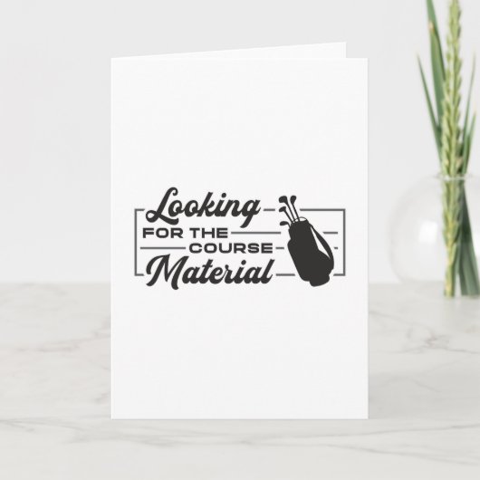 コース教材ゴルファーのギフトを探おもしろいす カード (正面)