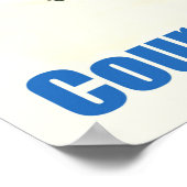 コース,スキートラック上の女性,フランス,ヴィンテージ ポスター (角)