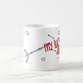 コース-私の幸運な敏捷のマグ コーヒーマグカップ (中央)