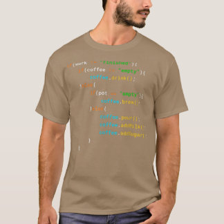 コーダおもしろいー用Javaプログラマコーヒー符号化ギフト Tシャツ