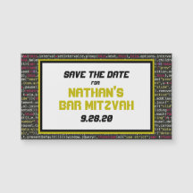 コーダのパーティー日付マグネットの保存（小）