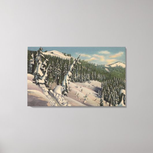 コーダレン， ID - Coeur d'Alene キャンバスプリント (正面)