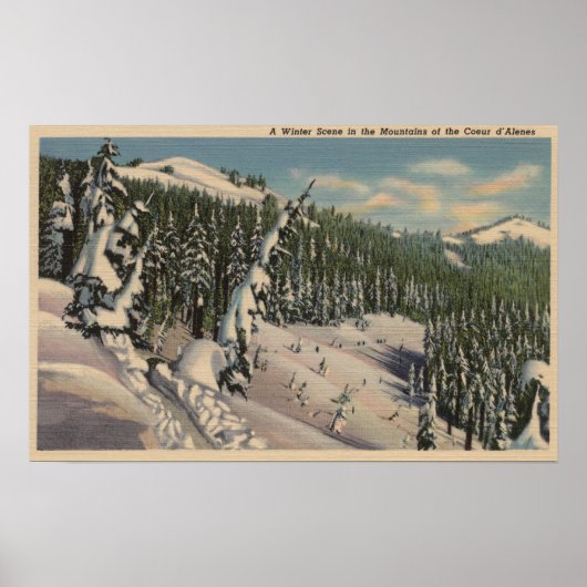 コーダレン， ID - Coeur d'Alene ポスター (正面)