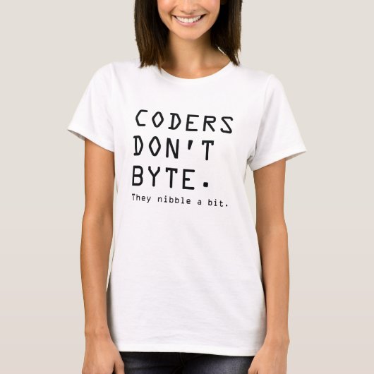 コーダーは噛まない Tシャツ (正面)