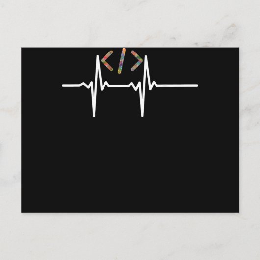 コーダーズおもしろい |コンピュータソフトウェアのプログラマコーディング シーズンポストカード (正面)