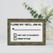 コーダーズパーティー 出席カード 招待状 (スタンド正面)